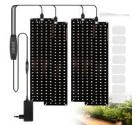 BORDEAG Lampe de Croissance LED,4x135 LEDs Lampe Horticole,Lampe Plante Interieur,Lampe de Plante Spectre Complet,Lampe de Culture avec Minuterie,3 Modes,10 Luminosité,pour Plantes D'intérieur (Noir)