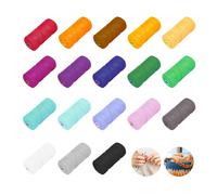 BORDEAG Lot de 18 fils de coton pour macramé - 2 mm x 30 m - Multicolore - Pour bricolage, artisanat, tenture murale, macramé, tricot, bohème, décoration murale, salon, balcon