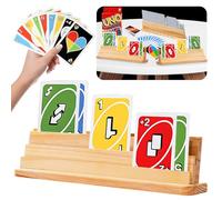 BORDEAG Lot de 2 porte-cartes en bois pour enfants, personnes âgées, adultes, handicapés