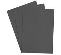 Bordeag Lot de 3 tampons en caoutchouc laser A4 - Pour machines à graver - 297 x 210 x 2,3 mm - Gris foncé