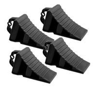 BORDEAG Lot De 4 Cale Roue Voiture, 200×120×110mm Cale Camping Car, Cales pour Camping-Car, Cales De Roue en Plastique pour Voiture, Camping Car, Remorque, Caravane avec Poignée Noir Petit