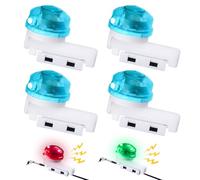 BORDEAG Lot de 4 détecteurs de touche électroniques à LED pour la pêche de nuit, la pêche en mer