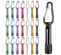 BORDEAG Mini Lampe De Poche LED, 21 Pièces, Aluminium Coloré, Porte-clés, Camping, Randonnée, Outdoor, Cyclisme