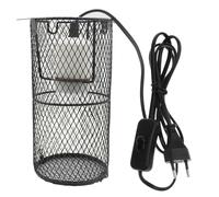 BORDEAG Reptile Cage Anti-Brûlure Lampe, Chauffante En Céramique, Lampe Chauffante En Céramique, Chauffant Abat-Jour Avec Interrupteur Support De Chauffage Pour Abat-Jour De Lampe