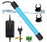 BORDEAG Stérilisateur UV Aquarium 9W Lampe Aquarium Stérilisateur UV, UV Aquarium Stérilisateur Lampe UV De Destruction De Bactéries Lampe De Stérilisation UV pour Aquarium Fish Tank