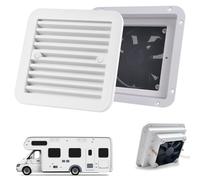 BORDEAG Ventilateur D'extraction De Caravane,12V 2,4W Ventilateur Latéral Pour Camping-Car,Ventilateur De Ventilation Côté Camping-Car Pour Camping-Car,Caravane,Caravane(Blanc)
