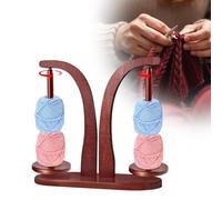 BORDEAG Yarn Winder Dérouleur De Laine, Support Magnétique Rotatif, Dérouleur De Laine avec Roulement, Support De Laine en Bois Porte Fil en Bois pour Tricot pour Accessoires De Crochet Et De Tricot