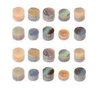 Bordeau de guitare Incrustage de guitare Marqueurs de ton 20pcs matériau de coque premium Smooth Touch Touche facile Installation Aspect amélioré pour les guitares acoustiques (Coque de couleur gf66)
