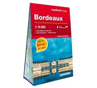 Comfort Map Carte Bordeaux 1/15.000 – format poche laminé – plan de ville