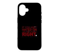 Bordeaux Bordeaux avec Inscription You Can Hate Me Now Coque pour iPhone 16