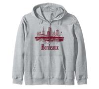 Bordeaux France Minimaliste Paysage Urbain Voyage Sweat à Capuche