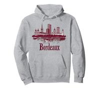Bordeaux France Minimaliste Paysage Urbain Voyage Sweat à Capuche