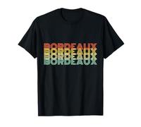 Bordeaux Patrie Retro Vintage Ville Natale T-Shirt