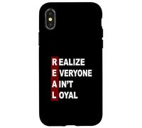 Bordeaux Rouge Bordeaux Everyone Ain't Real Coque pour iPhone X/XS