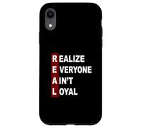 Bordeaux Rouge Bordeaux Everyone Ain't Real Coque pour iPhone XR
