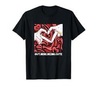 Bordeaux rouge bordeaux Out Here Being Cute Bordeaux Rouge T-Shirt