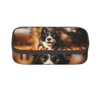 Border Collie Bokeh Automne Noir Border Collie, Trousse à Crayons, Trousse à Crayons, Trousse à Crayons de Grande capacité, Trousse à cosmétiques