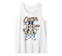 Border Collie Camp Crew Camping Dog Lover Outdoor Débardeur