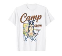 Border Collie Camp Crew Camping Dog Lover Outdoor T-Shirt