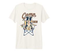 Border Collie Camp Crew Camping Dog Lover Outdoor T-Shirt Haut de Gamme