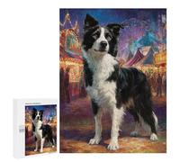 Border Collie Carnival Celebration Puzzle 1000 Pièces Educa Jouet en Bois Cadeau Unique Décoration Intérieure Jeu Éducatif Challenge Toy Adultes Et Enfants À Partir De 14 Ans 500 PCS