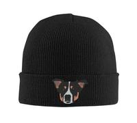 Border Collie Chaud Tricoté Cap Hip Hop Bonnet Chapeau Automne Hiver en Plein Air Bonnets Chapeaux pour Unisexe Adulte