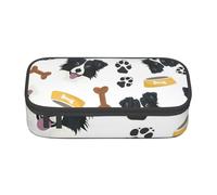 Border Collie, Chien Souriant, Trousse à Crayons, Trousse à Crayons, Trousse à Crayons de Grande capacité, Trousse à cosmétiques
