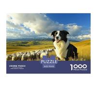Border Collie chien1000 Pièces PuzzleAnimaux pour Adultes De Jeu pour Adultes Parfaitpourla Détente Del'art DeLaDécoration 70x50cm/1000pcs