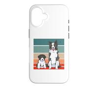 Border Collie Chiot Chien Adulte Curieux Détendu Heureux Coque pour iPhone 16