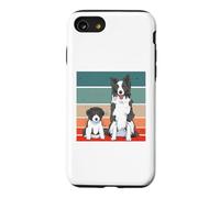Border Collie Chiot Chien Adulte Curieux Détendu Heureux Coque pour iPhone SE (2020) / 7/8