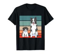 Border Collie Chiot Chien Adulte Curieux Détendu Heureux T-Shirt