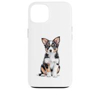 Border Collie Chiot Croquis Dessin Art Amoureux des Chiens Coque pour iPhone 13