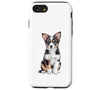 Border Collie Chiot Croquis Dessin Art Amoureux des Chiens Coque pour iPhone SE (2020) / 7/8