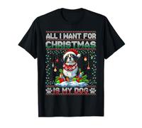 Border Collie Christmas Tree Decorations Dog Lover Xmas T-Shirt