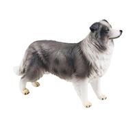 Border Collie Figurines pour chiens réalistes pour chiens (jouet animal émulatif pour et tout-petits, sculpture d'animaux de compagnie faite à la main pour la célébration d'anniversaire de la