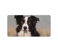 Border Collie Grand tapis de souris de jeu, antidérapant, pour bureau, travail ou maison, 30 x 60 cm