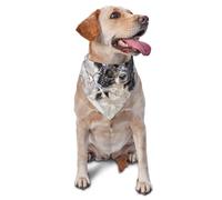 Border Collie Hiver Blanc Neige Chiens Noirs Bandanas pour Chien Chat Chiot Écharpes Mouchoir Lavable pour Animaux de Compagnie