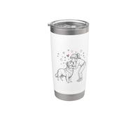 Border Collie Lover Dog Mom Cute Border Collie Gobelet isotherme en acier inoxydable double paroi