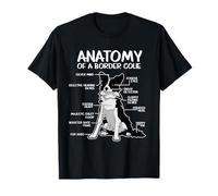 Border Collie Maman, Drôle d'anatomie d'un Border Collie T-Shirt