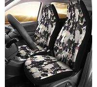 Border Collie Mignon 2 Pièces Housses De Siège De Voiture Avant Machine Housse Couverture Couvre Sieges Lavable Siège Avant Housses Universel pour Camion Bus Berlines