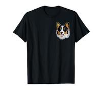 Border collie mignon visage de chiot amateur de chien propriétaire d'animal T-Shirt