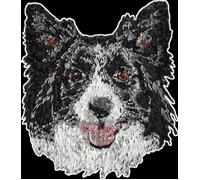 Border Collie - patch en forme de chien, patch brodé, décoration unique pour un sac à dos par Art-Dog