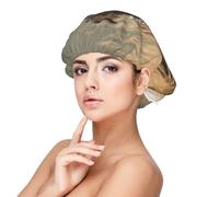 Border Collie Pelouse Animaux Bordure Noire et Blanche,Bonnet de nuit en satin pour adulte - Bonnet de nuit élastique pour femme, couvre-cheveux de nuit