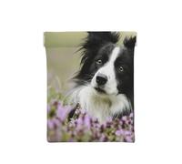 Border Collie Pelouse Border Collie Noir Animaux, Sac de Rangement pour Femmes, Portefeuille supérieur à Presser, Petit Porte-Monnaie, Pochette de Changement