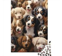 Border Collie Puzzle 1000 Pieces Cadeau Unique Jeu ÉduChatif Défi Jouet À De Qualité Supérieure Peinture Art pour Adultes Et Enfants À Partir De 12 Ans 1000pcs (75x50cm)
