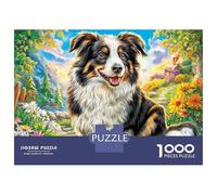 Border Collie Puzzle 1000 Pièces, Difficile Puzzles pour Adults EnfFourmi, Jeu De Défi Intellectuel 38x26cm/1000pcs