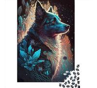 Border Collie Puzzle Imaginaire pour Adultes 1000 Pièces Puzzle Créatif Rectangulaire en Papier Puzzle Amis et Famille (38x26cm)