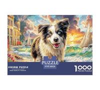 Border Collie Puzzle pour Adultes - 1000 Pièces De Qualité Supérieure : Le Défi Ultime du Puzzle pour Tous (Homme, Femme, Adulte, Enfant 14+) 38x26cm/1000pcs