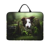 Border Collie Stone Sweet Brown Chiens Animaux de Compagnie,Housse pour Ordinateur Portable 14 Pouces, Sacoche pour Ordinateur Portable, Mallette avec poignée