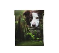 Border Collie Stone Sweet Brown Chiens Animaux, Sac de Rangement pour Femmes, Portefeuille supérieur à Presser, Petit Porte-Monnaie, Pochette de Changement